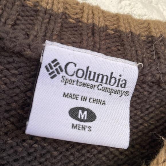 Columbia Olive Cotton Blend Crew Pullover Sweater - Picture 5 of 7